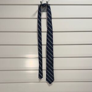 Kenneth Cole Reaction Blue and White Striped Tie